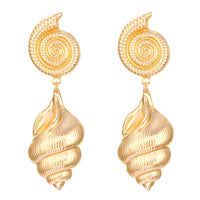 High-grade Vintage Graceful And Fashionable Jewelry Shell Conch Starfish Earrings