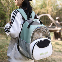 Oxford Cloth Cat Bag Portable Breathable Large Capacity Backpack