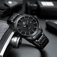 Men's Waterproof Business Calendar Quartz Watch