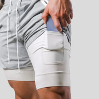 Men's Double Layer Running Casual Shorts