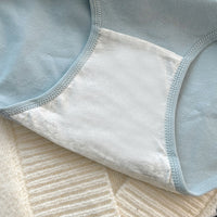 Women's Cotton Breathable Underwear Girly Simplicity Japanese Mid-waist Student Seamless Briefs
