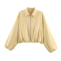 Hem-zip Jacket Baseball Uniform Coat Womens