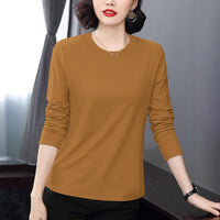T-shirt Long Sleeve Middle-aged Mom Loose Wear Bottoming Shirt Top