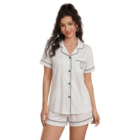 European And American-style Loungewear Set With A Cardigan