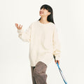 Women's Round Neck Sweater Autumn Winter Coat Retro Brocade Sweater