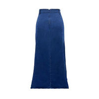 Women's Low-stretch High-waisted Denim Skirt