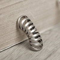 Dark Night 925 Sterling Silver Ring Non-Piercing Earring