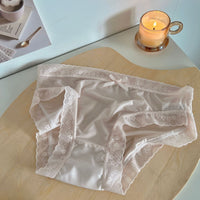 Cream Girl Japanese Quick-drying Ice Silk Underwear Thin Lace Edge