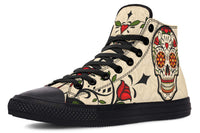 Printed Couple High Top Canvas Shoes