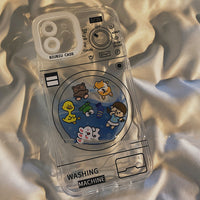 Funny Washing Machine Cartoon Animal Phone Case