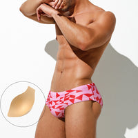 Men's Fashion Triangle Low Waist Swim Shorts Beach