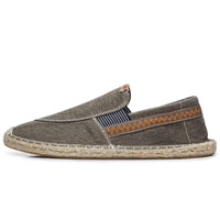 Men's Casual Handmade Linen Canvas Shoes