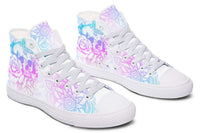 Fashion Printed Couple High Top Canvas Shoes