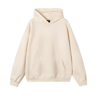 Thermal Head Cover Solid Color Hoodie Fleece-lined Thickened