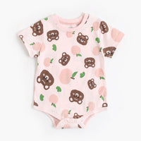Summer Cartoon Animal Baby Onesie Short Sleeve