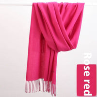 Pure Color Warm Keeping Scarf All-match Cashmere Shawl