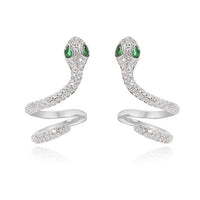 Sleek Serpentine Ear Bone Clip With A Sophisticated High-end Vibe