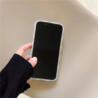 Ins Advanced Wave Edge Laser Love Phone Case
