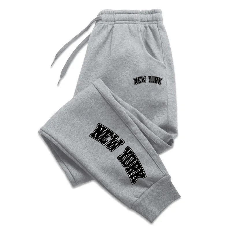 Letter Printed Casual Sports Straight Sweatpants