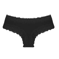 Rib Cotton Underwear Lace Sexy Pure Mid-waist French Style Women's Briefs