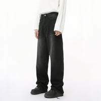 Men's Autumn New Product Loose Straight Washed Jeans