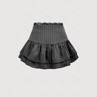 Sweet And Stylish Preppy-style Patchwork Skirt