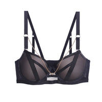 Lace-up Contrast Color Underwear Women's Chain Detachable Beauty Back