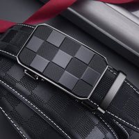 Men's Belt Automatic Leather Buckle Belt