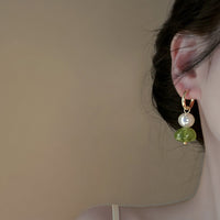 Retro Irregular Geometric Round Earrings