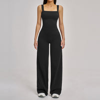 Women's Straight-Leg Wide-Leg Sports Tank Top Set