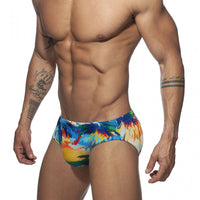 Beach Sunset Printing Swim Briefs Cross-border Sports
