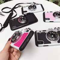 Creative Retro Camera Anti-falling Mobile Phone Case