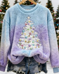 New Christmas Cute Pet Series Crewneck Hoodie With Printed Designs