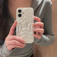 Pearlescent White Three-dimensional Stacking XINGX Phone Case