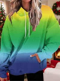 Tie-dye Gradient Print Women's Hoodie