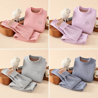 Children's Winter Fleece-lined Thickened Thermal Underwear Suit