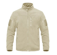 Men's Stand Collar Fleece Sweater Warm Climbing Jacket