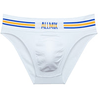 Men Color Strip Sports Style With Letters Seamless Low Waist Panties