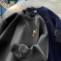 Men's And Women's Pure Cotton Crewneck Sweatshirt