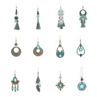 Vintage Earrings Women's Geometric Tassel Earrings Bohemia