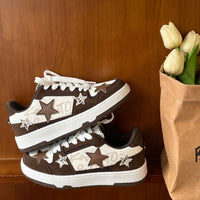 Retro Contrast Color Shoes Men And Women Couple Lightweight