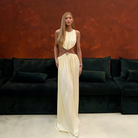 Womens Fashionable Sexy Midriff-baring Sleeveless Dress