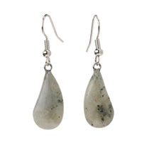 New Flat Teardrop Semi-precious Earrings For Women