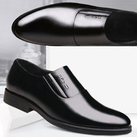 Invisible Increase Men's Shoes 6cm Pointed Toe Business Suits Men's Leather Shoes