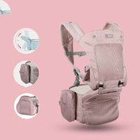 Fashionable Double-shoulder Baby Three-in-one Function Front Hold Light Sling