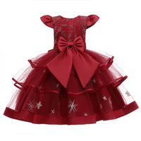 Children's Performance Dress Skirt Big Butterfly