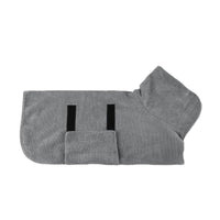 Pet Bathrobe Fast Drying Towel Microfiber Absorbent Soft Bath Robe Adjustable Towel Grooming Coat For Small Medium Large Dog
