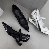 Womens French-style Pointed-toe Stilettos