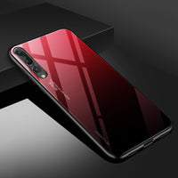 Compatible with Apple , Gradient Color Glass Shell Anti-drop Cover