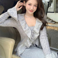 Women's Autumn And Winter Gentle Bell Sleeve Knitted Cardigan